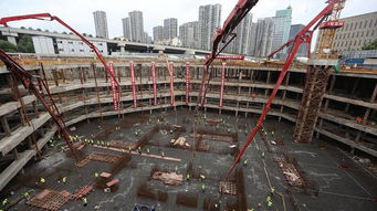 南京超大规模底板混凝土一次性浇筑 属江苏首例